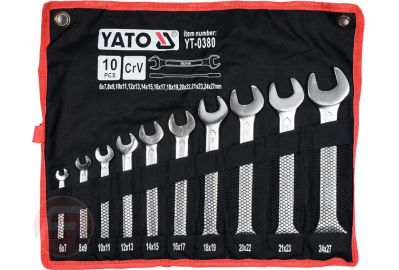Набор ключей рожковых Yato YT-0380 6-27мм