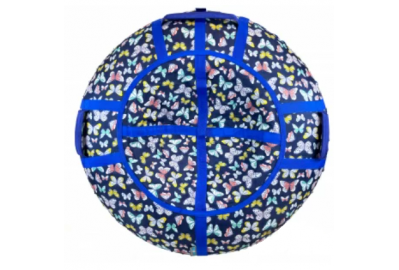 Тюбинг SnowDream Glamour S Бабочки синие 110 см (во6731-4)