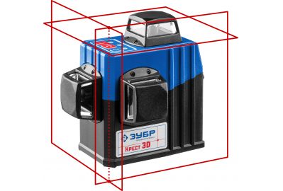 Нивелир лазерный Зубр Крест-3D (34908)