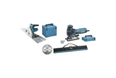 Набор инструмента Makita (Пила погружная Makita SP6000J1 + Лобзик 4351FCTJ) (MEU029J)
