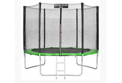 Батут Atlas Sport 252 см (8ft) Basic с лестницей Green