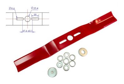Нож для газонокосилки  RIparts UBB-16-406