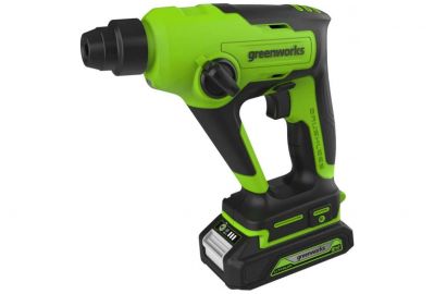 Перфоратор аккумуляторный GreenWorks GD24SDS1K2 (3803107UA)