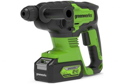 Перфоратор аккумуляторный GreenWorks GD24SDS2K4 (3803007UB)