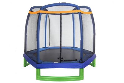 Батут Atlas Sport 210 см с внешней сеткой без лестницы Blue