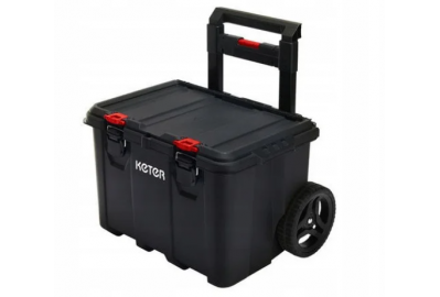 Ящик для инструментов Keter Stack'N'Roll Mobile Cart (чёрный/красный)
