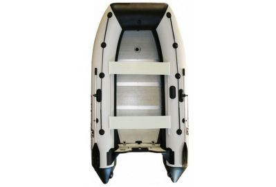 Лодка надувная Polar Bird Merlin PB-385M черно-белая (стеклокомпозит)