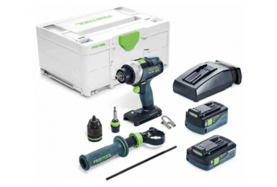 Дрель-шуруповерт аккумуляторная Festool Quadrive TDC 18/4 5.0 I-Plus (577649)