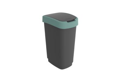 Контейнер для мусора Rotho Twist 50 л (зеленый/черный)