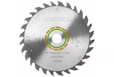 Диск пильный Festool HW 160x2.2x20 W28 (496302)