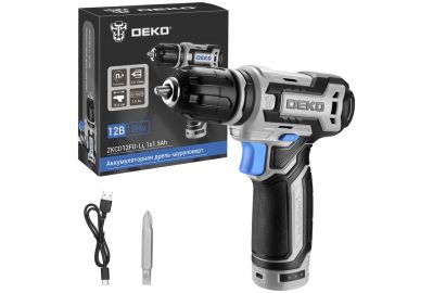 Дрель-шуруповерт Deko ZKCD12FU-Li (063-4141)