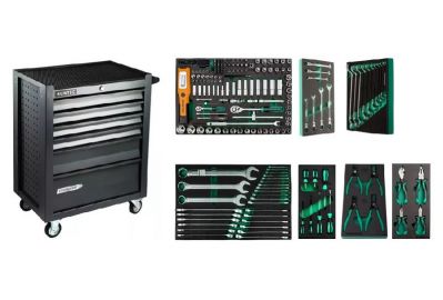 Тележка инструментальная с инструментом Garwin Pro Standart EQ-000064 (199 пр.)