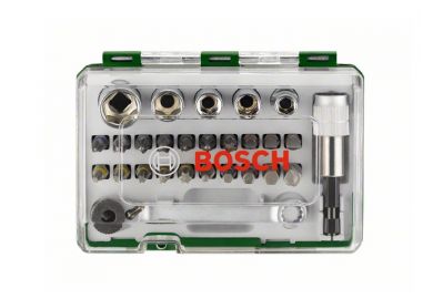Набор бит/торцевых ключей Bosch с ключом-трещёткой 27шт (2607017160)