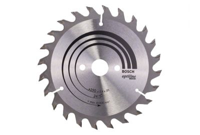 Диск пильный Bosch 150х20 мм 24 зуб. по дереву (твердоспл. зуб) (2608640592)