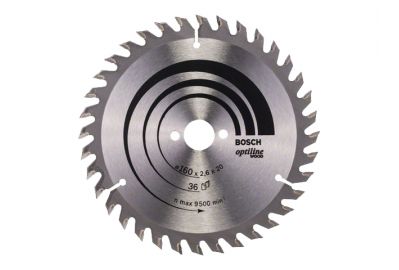 Диск пильный Bosch 160х16 мм 36 зуб. по дереву (твердоспл. зуб) (2608640597)