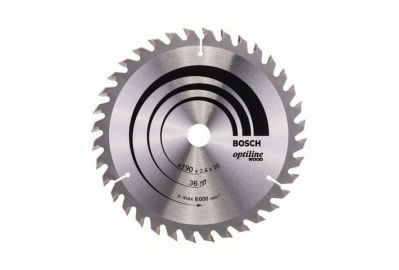 Диск пильный Bosch 190х20 мм 36 зуб. по дереву (твердоспл. зуб) (2608640613)