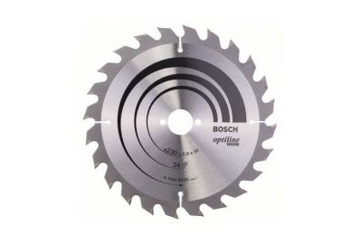 Диск пильный Bosch 230х30 мм 24 зуб. по дереву (твердоспл. зуб) (2608640627)