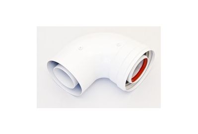 Отвод коаксиальный Ariston 90° M/F Ø60/100 (3318003)