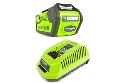 Комплект Greenworks 40V LUX зарядное устройство и 2 АКБ 4 Ач