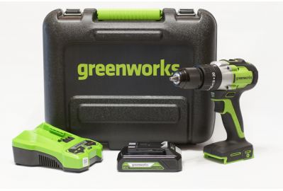 Дрель-шуруповерт аккумуляторная Greenworks GD24DD60 (3704107UA)