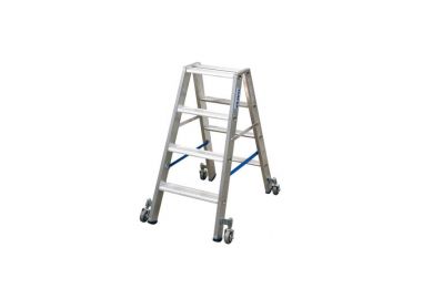 Стремянка Krause Stabilo с роликами 2x4 ступеней (124821)
