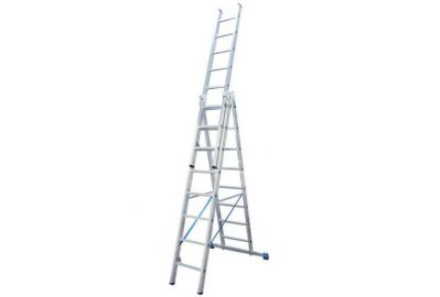 Лестница-стремянка трехсекционная Krause Stabilo 3x8 ступеней (123923)