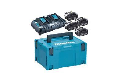 Аккумуляторный блок Makita 18 В 4х4,0 Ah + зарядное DC18RD MakPac