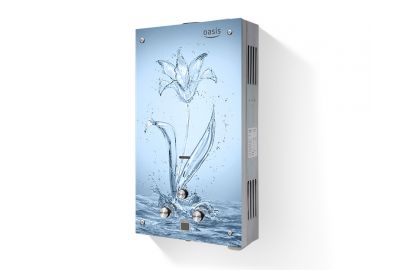 Водонагреватель (Газовая колонкаOasis) Glass 20 SG панель "водный цветок"