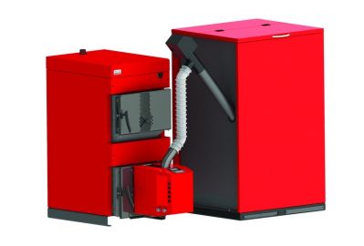Котел твердотопливный Burnit WBS-N 40 с пеллетной горелкой Pell 40