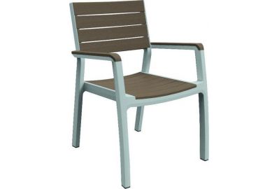 Стул Keter Plastic Harmony Armchair (белый/капучино) 231466