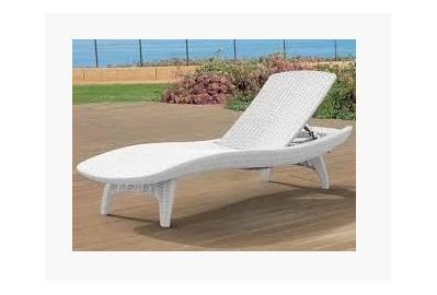 Шезлонг Keter Plastic Pacific Lounger (белый) 230672