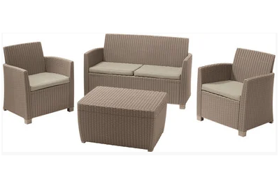 Набор мебели Keter Plastic Corona Lounge Set (капучино) 231416