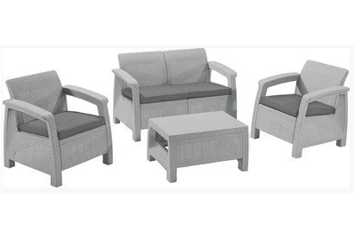 Набор мебели Keter Plastic Сorfu II Set (серый) 233196