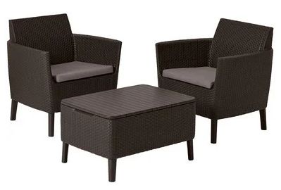 Набор мебели Keter Plastic Salemo Balcony Set (коричневый) 236845