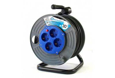 Удлинитель на катушке Electraline 49033 (30м, черный)