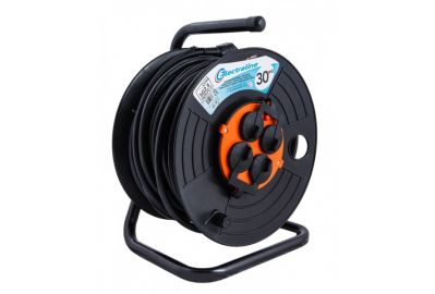 Удлинитель на катушке Electraline 49037 (30м, черный)