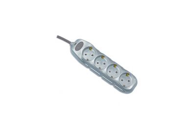 Удлинитель Electraline 62066 (1.5 м, серебристый)