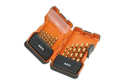 Набор сверл AEG HSS-G Ti.  (19 шт.)