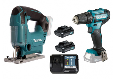 Лобзик Makita JV 101 D + дрель-шуруповерт Makita DF 333 DWYE