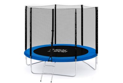 Батут Atlas Sport 312см - 10ft BASIC с лестницей синий