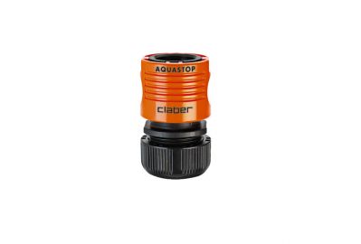 Коннектор с аквастопом Claber 1/2”