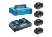 Набор аккумуляторов Makita BL1860B (4 шт.) + зарядное устройство DC18RD (196941-7KA3)