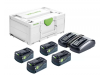 Комплект аккумуляторов Festool SYS 18V 4x5.2/TCL 6 DUO (577136)