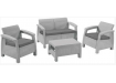 Набор мебели Keter Plastic Сorfu II Set (серый) 233196