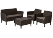 Набор мебели Keter Plastic Salemo 2 (коричневый) 236844